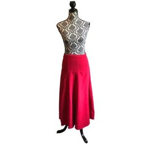 🔥Fire Red Maxi Faux Suede Skirt